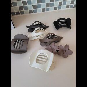 New 10PCS Flat Hair Clips for Women, 3 Styles No-Slip French Claw Clips for Hair